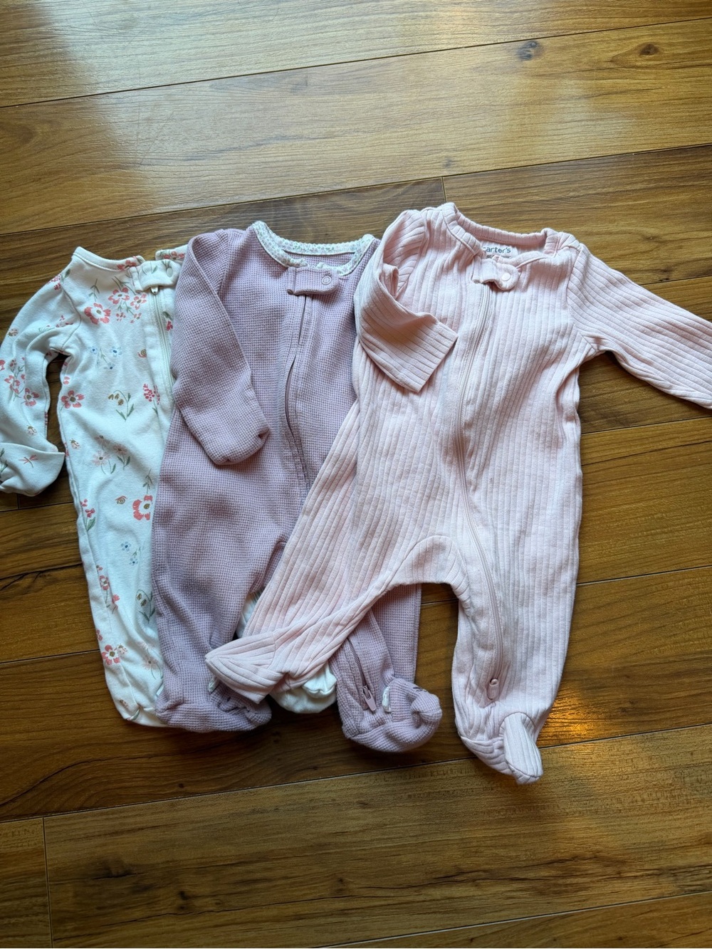Carter’s 3 Month Baby Footed One-Piece Bundle